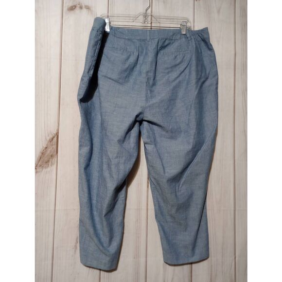 Talbots Pants Ladies 20WP Blue Capri - Picture 2 of 9